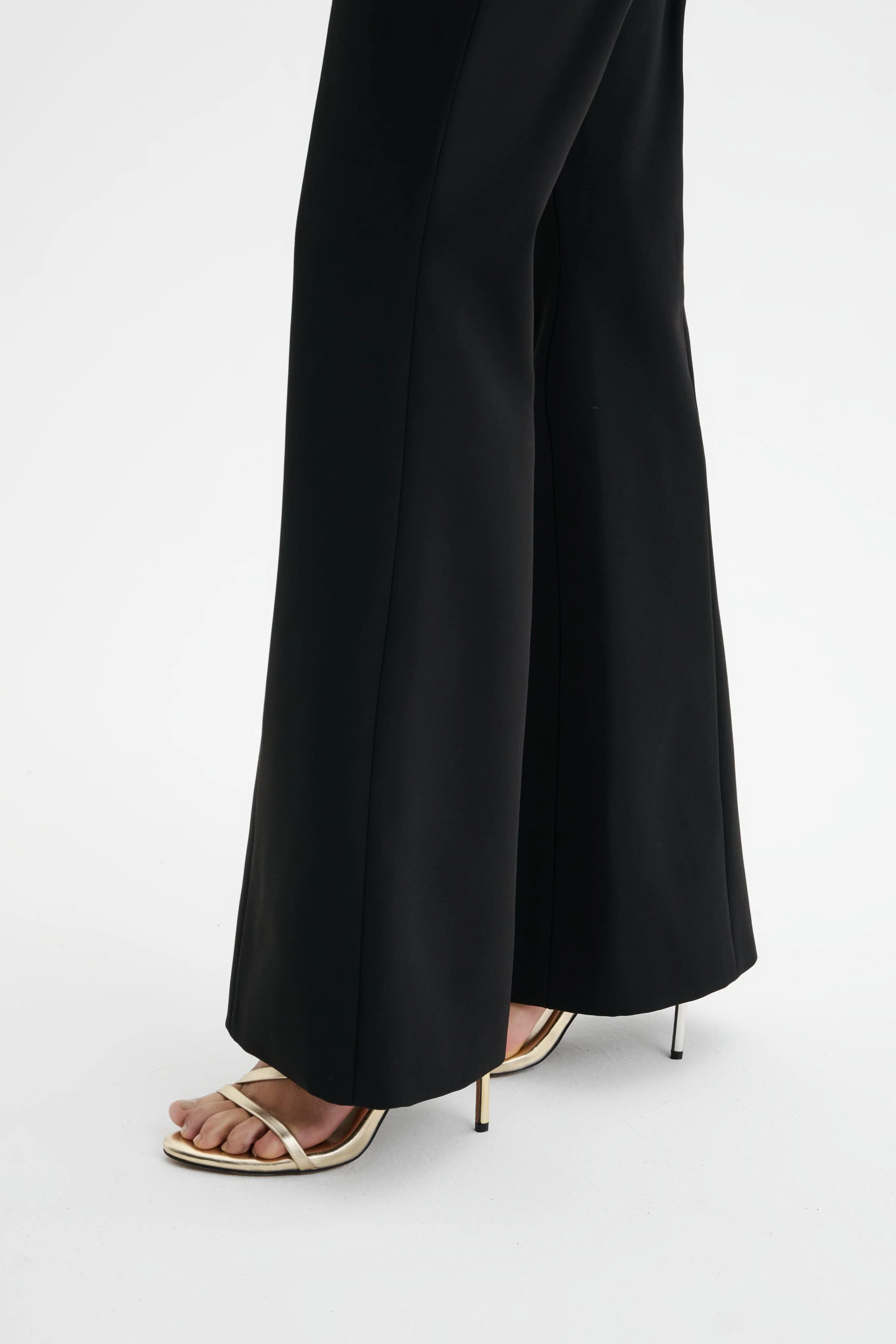 MACY Tailored Fit And Flare Trousers in Black - Image 5
