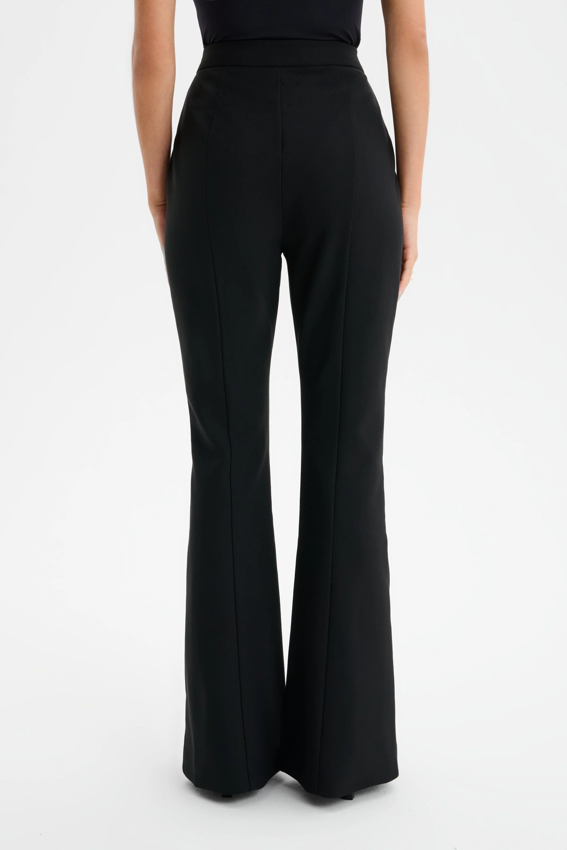 MAXINE Tailored Fit & Flare Trousers in Black - Image 6